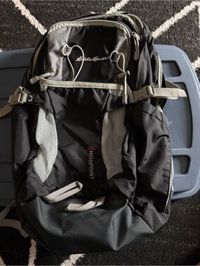 Eddie Bauer Highpoint Ski Jacket in Black with Gray Mesh